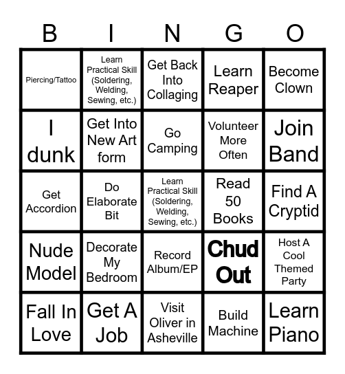 2026 Bingo Card