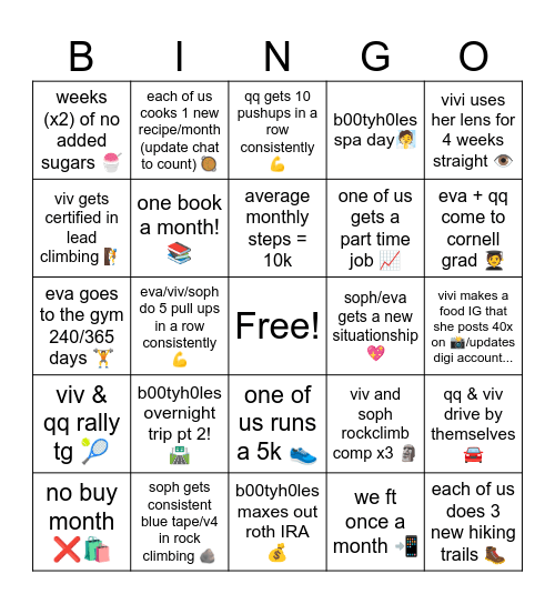 2026 BINGO Card