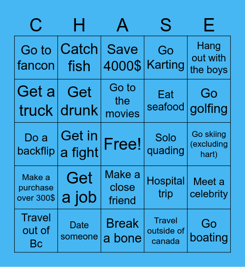 2026 Bingo Card