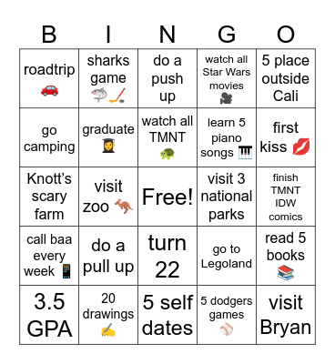 2026 BINGO Card