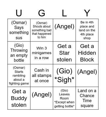 Mateo's Card Bingo Card