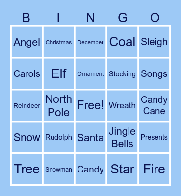 Christmas Party Bingo Card