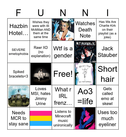 Untitled Bi Bingo Card
