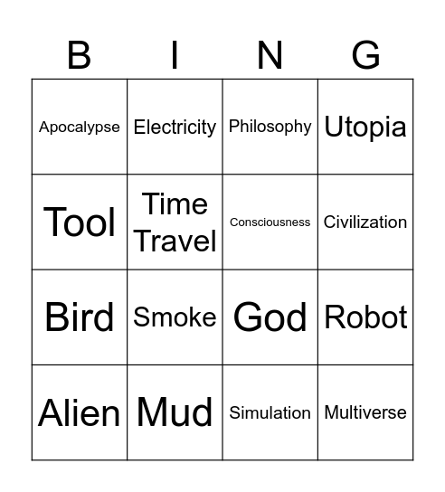 Infinite Craft Bingo Card