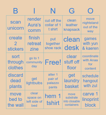 january 2026 bingo Card