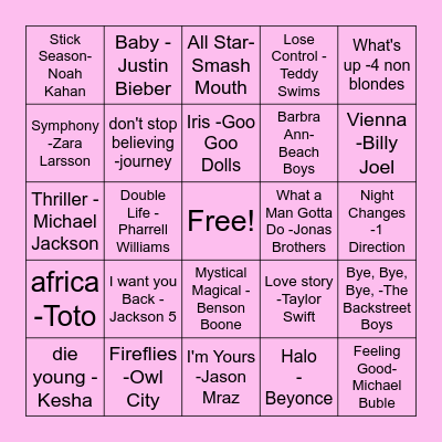 Mingo Bingo Card