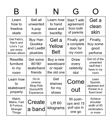 First half of 2026 BINGO Card