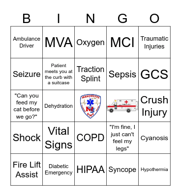 EMS Bingo Card