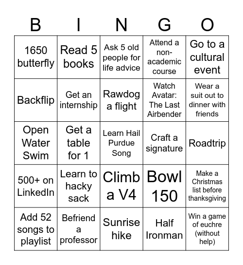 2026 - For the Love of the Game Bingo Card