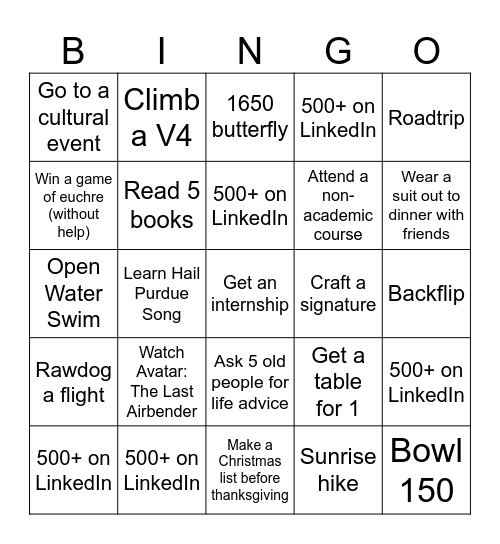 2026 - For the Love of the Game Bingo Card