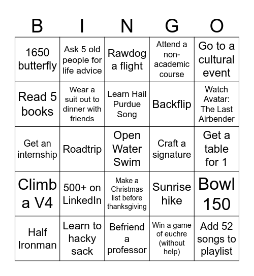 2026 - For the Love of the Game Bingo Card