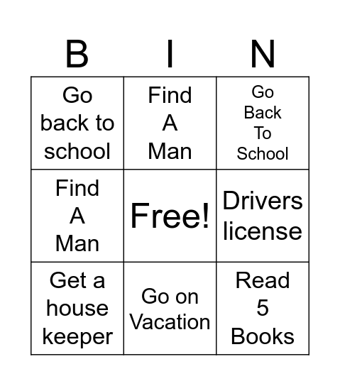 2026 Bingo Card