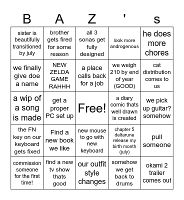 B-B-B-BINGOO Bingo Card
