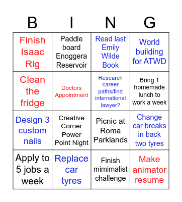 Jan 2026 Bingo Card