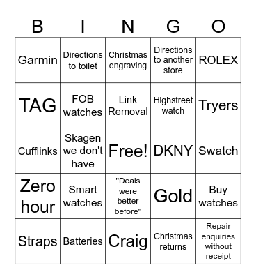 Joyous January Bingo Card