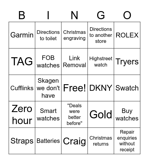 Joyous January Bingo Card