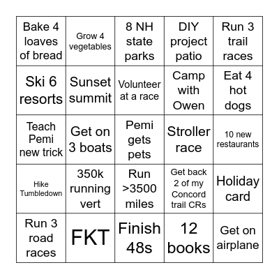 LINDSAY'S 2026 BINGO Card