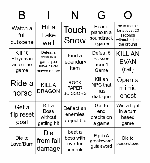 BBBBBINGO Card