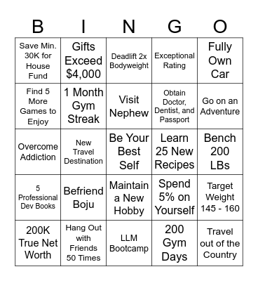 26 Bingo Card