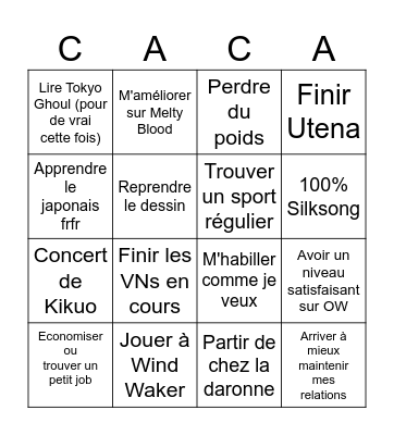 Bingo 2026 Bingo Card