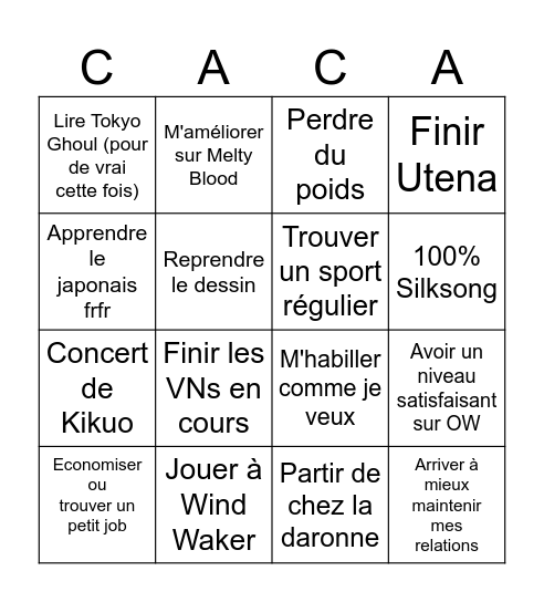 Bingo 2026 Bingo Card