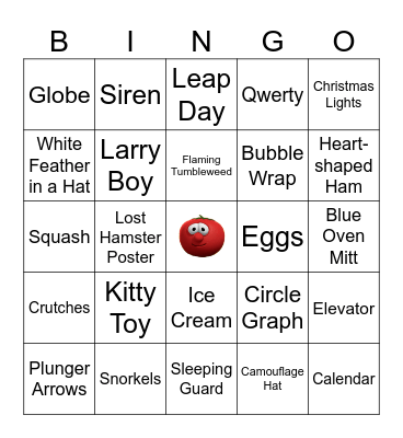 Veggie Tales Bingo Card