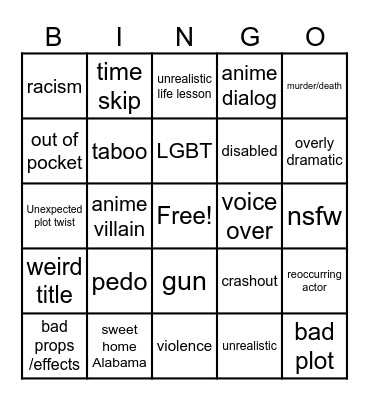 tomorrows teachings Bingo Card