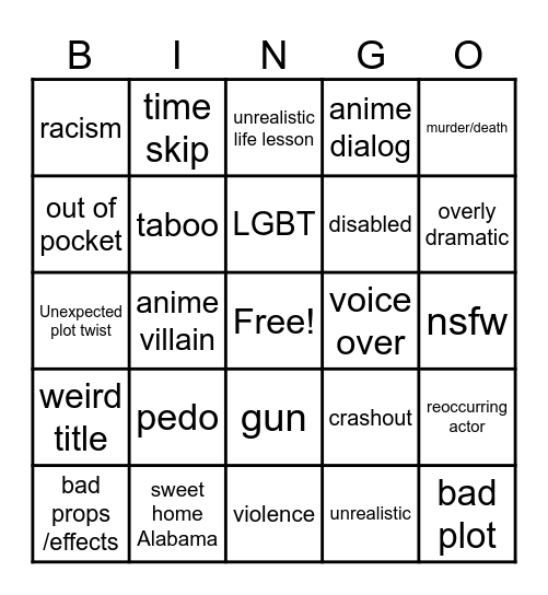 tomorrows teachings Bingo Card