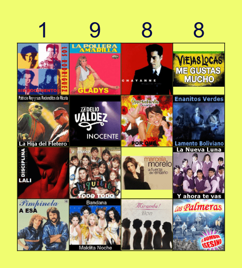 BINGO MUSICAL Bingo Card