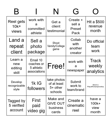 2026 bingo card Bingo Card