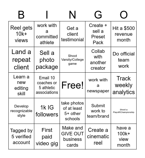 2026 bingo card Bingo Card