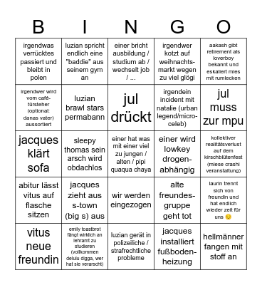 bingo-karte 2026 (og-café) Bingo Card