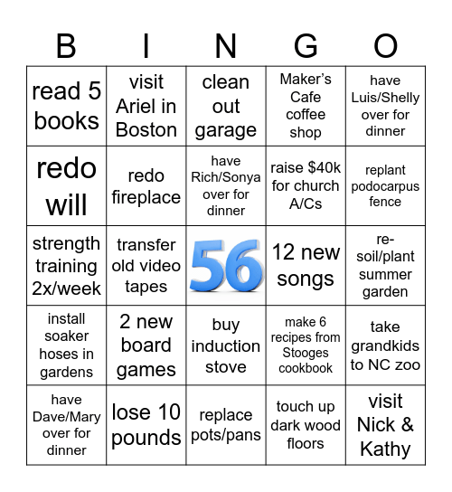 Michele 2026 Bingo Card