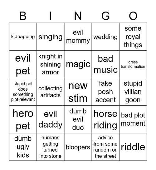 barbie movie Bingo Card