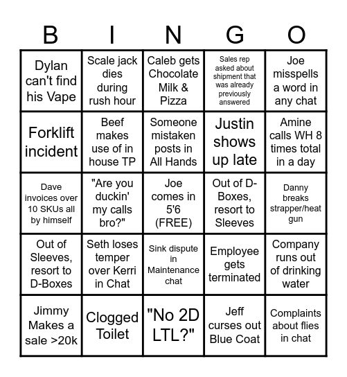 Flag BINGO Card