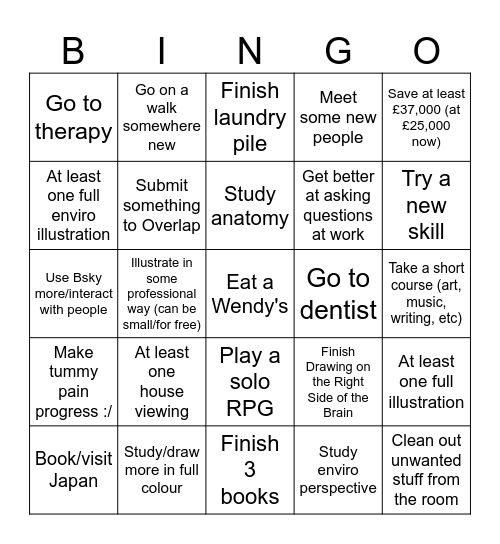 Jesso Bingo Card
