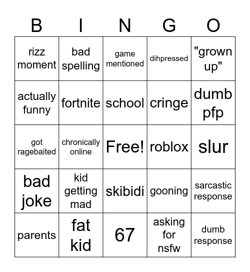 autistic children Bingo Card
