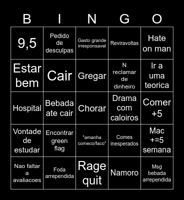 Ines bingo Card
