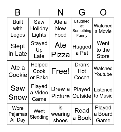 Back to School Bingo! Bingo Card