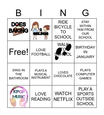 GET TO KNOW YOUR FRIENDS MORE Bingo Card