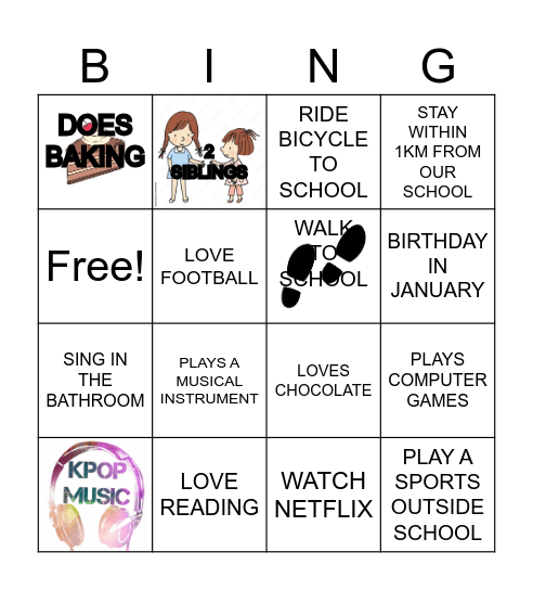 GET TO KNOW YOUR FRIENDS MORE Bingo Card