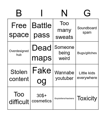 Gtag 2026 review Bingo Card