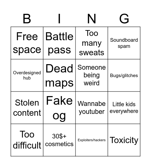Gtag 2026 review Bingo Card