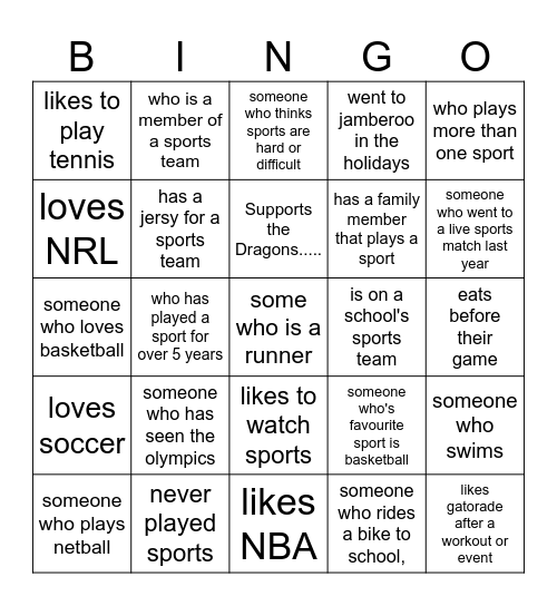 Find Someone Who... Bingo Card