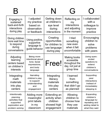 Last Semester I Tried... Bingo Card