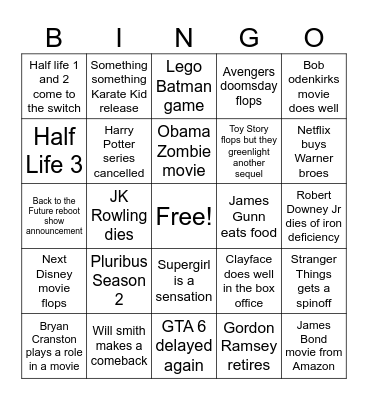 2026 MEDIA BINGO Card