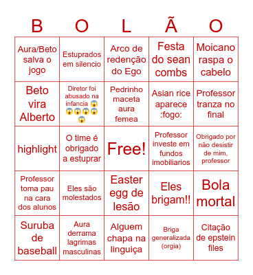 Base bolas Bingo Card