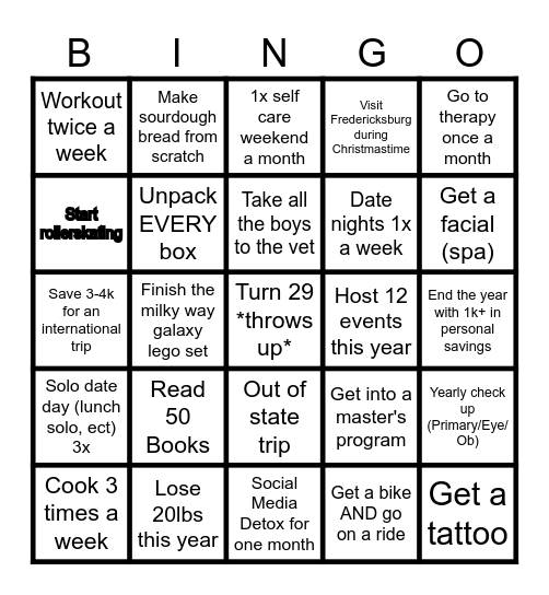 Lita 2026 Bingo Card