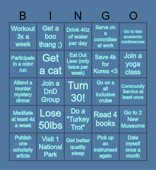 Jordan 2026 Bingo Card