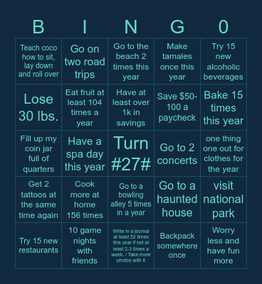 Johnathon 2026 Bingo Card